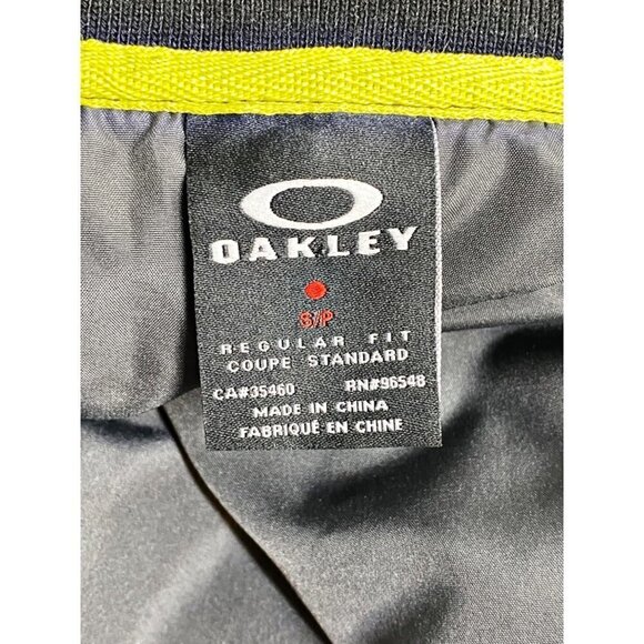 OAKLEY Echo Quilted 2-Tone Gray Full Zip Bomber Jacket, Size Small - Picture 4 of 8